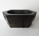 Mortar with Six Sides, Black basalt